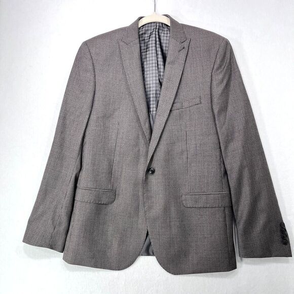 Ben Sherman Other - Ben Sherman Blazer Men 40R / 38" Chest Grey Camden Tailored Skinny Fit 100% Wool